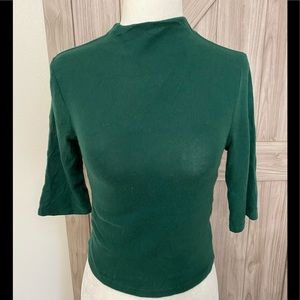 NWT reformation jeans emerald crop sweater small
